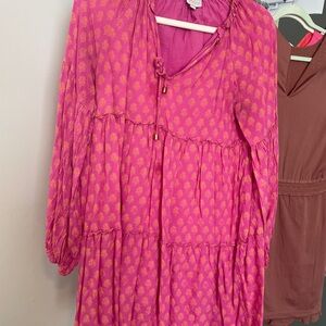 Pink Patterned Dress